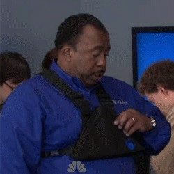 the office pizza GIF