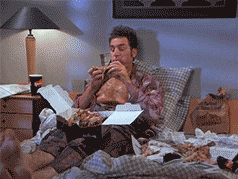 Michael Richards Eating GIF