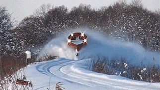 snow winter GIF