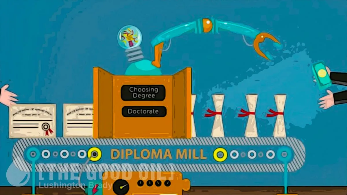 Diploma Mill Unis Rip Us All Off