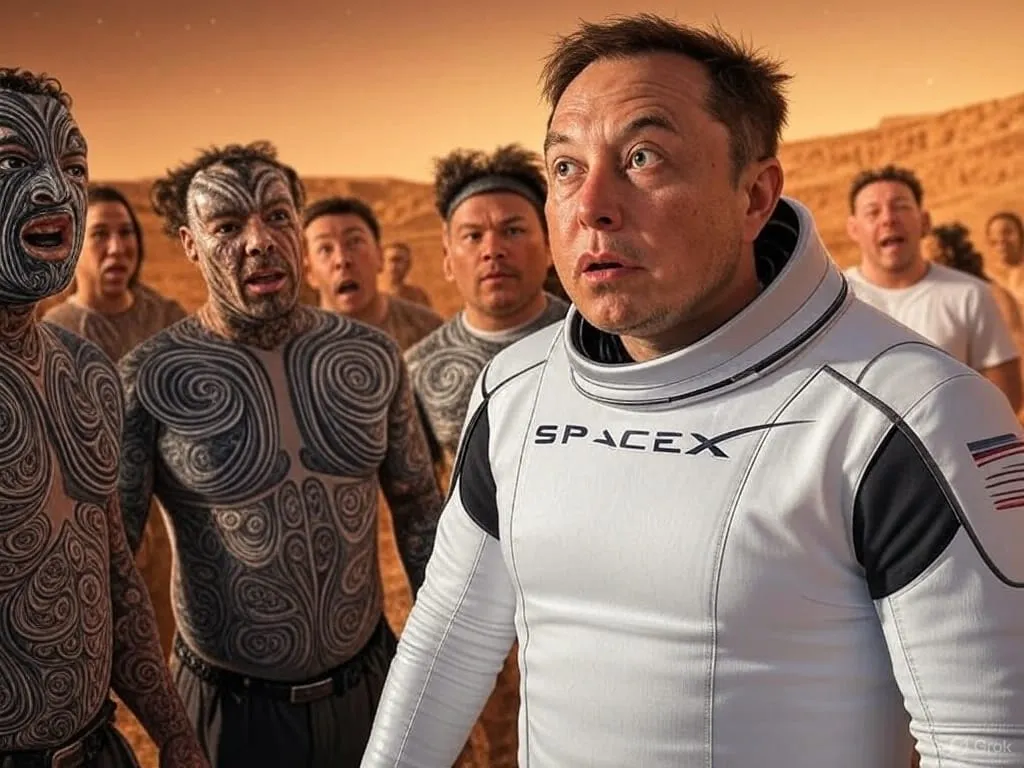 Elon Musk Meets Hostile Māori Aliens on Mars: The Shocking Truth Revealed