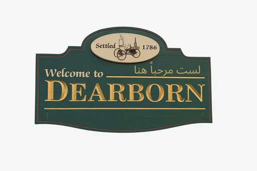 As They Say in Dearborn, لست مرحباً هنا