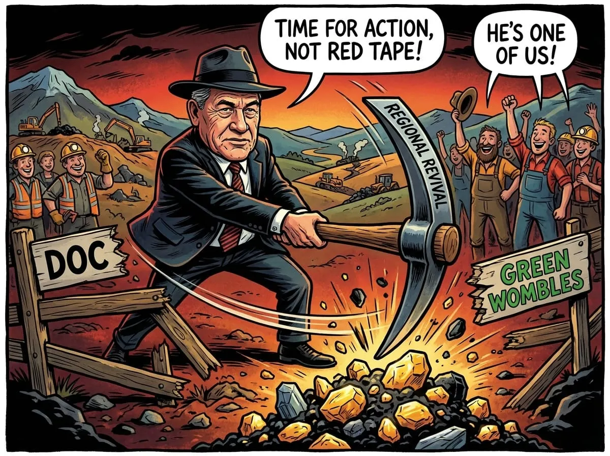 NZ First Digs Deep: Smashing DOC Barriers to Revive Provincial Prosperity