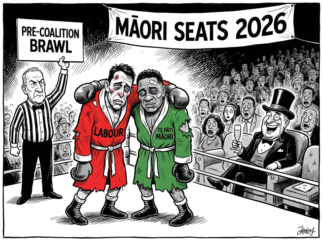 Labour’s Māori Seat Suicide Pact: Butt Hurt vs Butt Hurt in a Pre-Coalition Brawl
