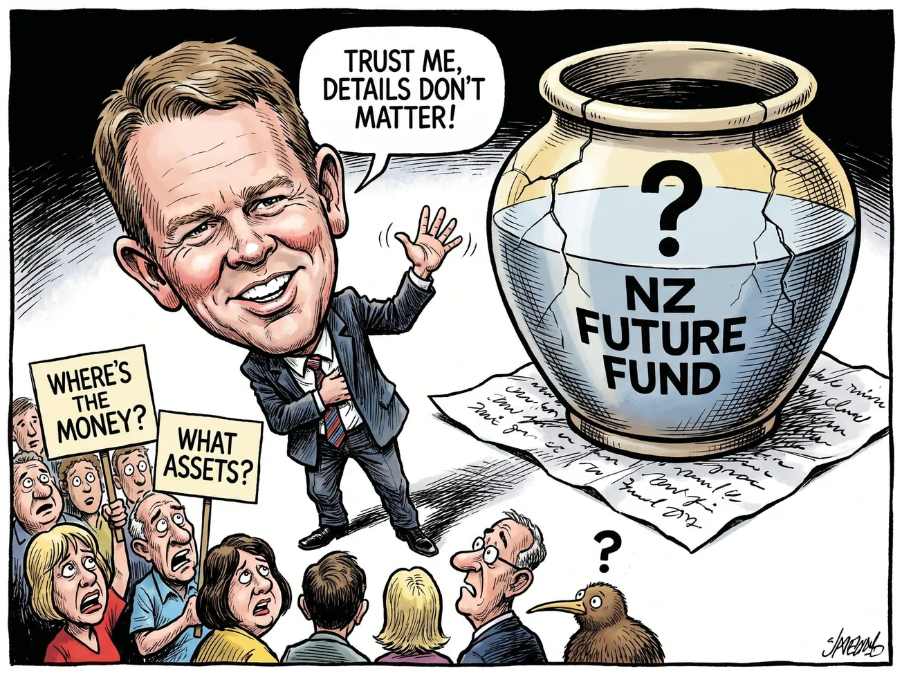 Hipkins Reckons Kiwis Don’t Care About Details in Labour’s Half Baked Future Fund