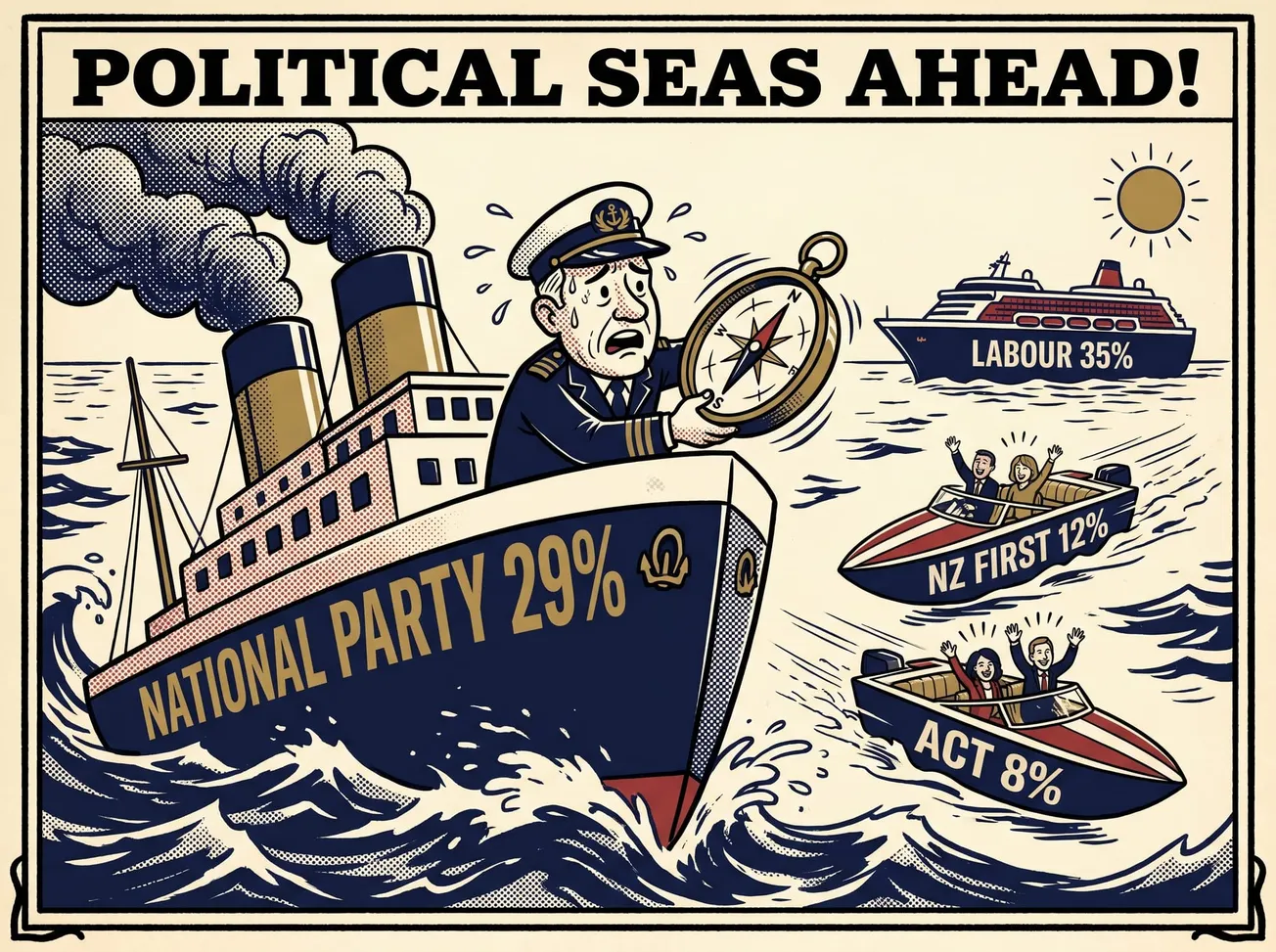 National Dives Below 30 Per Cent as Luxon Drags the Party Deeper Into the Mire