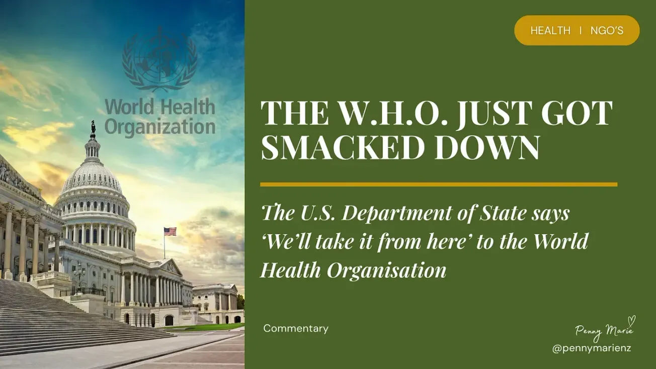 The WHO Just Got Smacked Down by the US