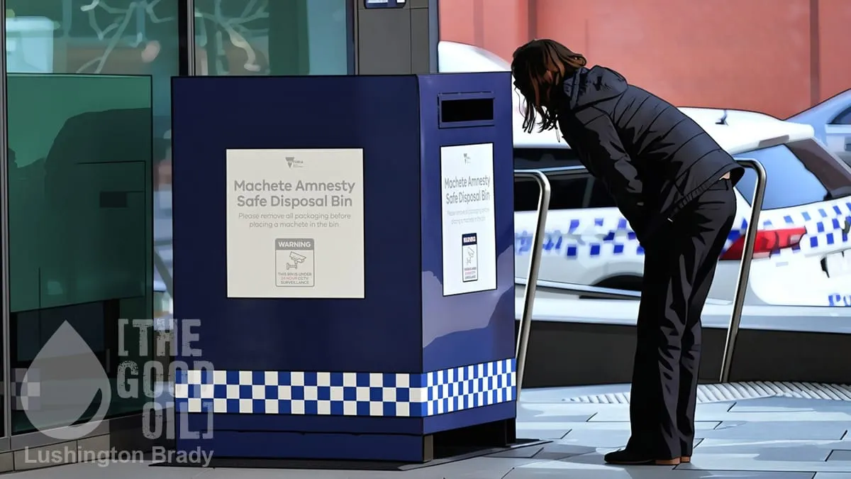 Didn’t They Know About the Machete Bins?