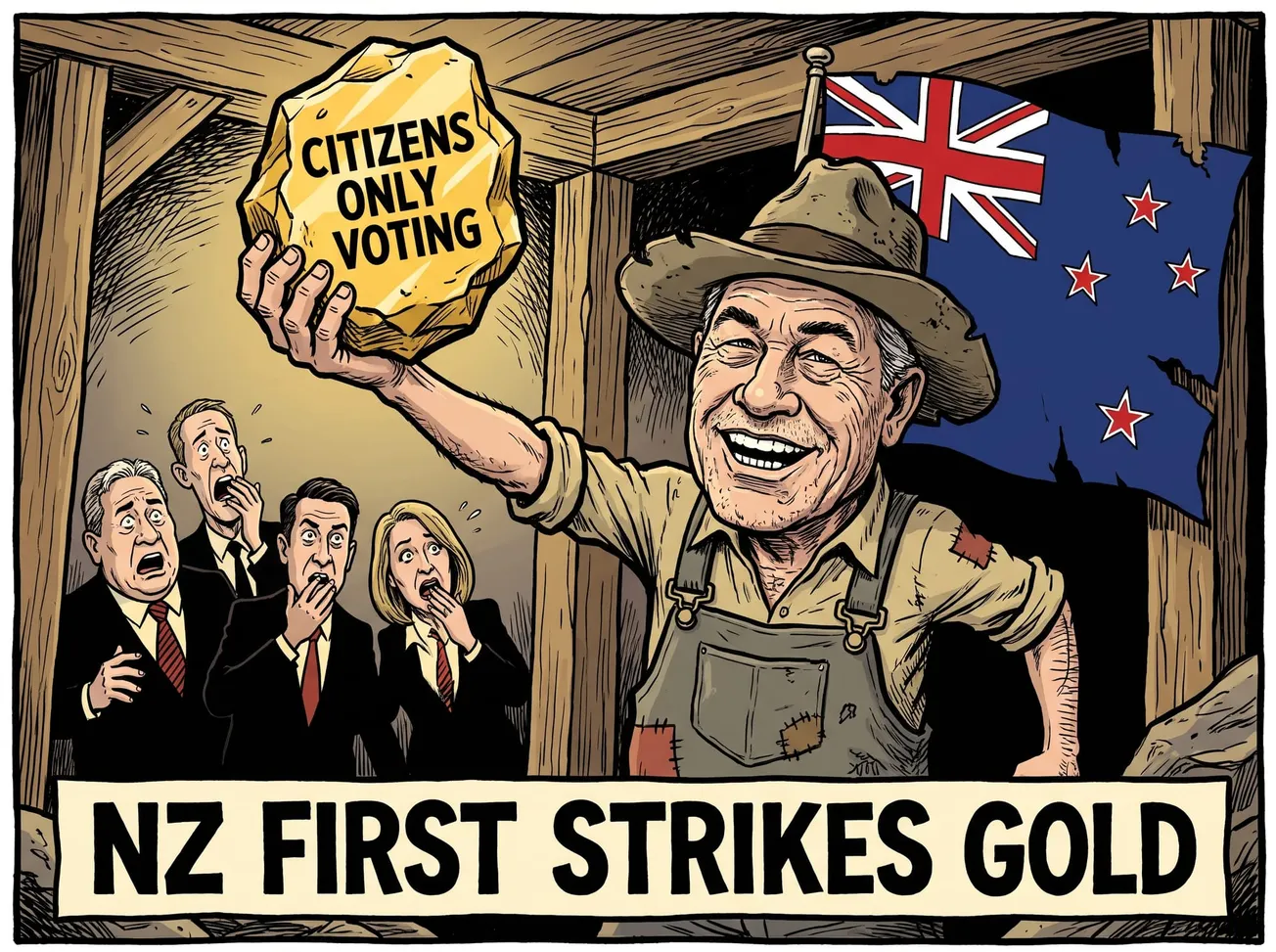 NZ First Strikes Gold: Only Citizens Should Vote in Our Elections.