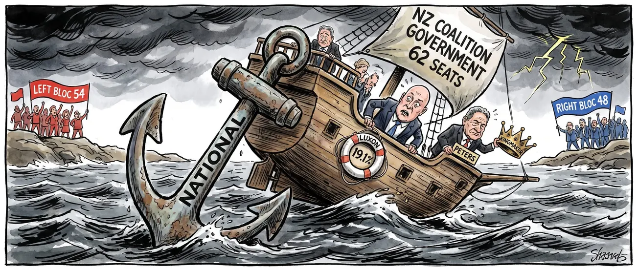Poll Shows Coalition Hanging on by Its Fingernails as National Drags Everyone Down