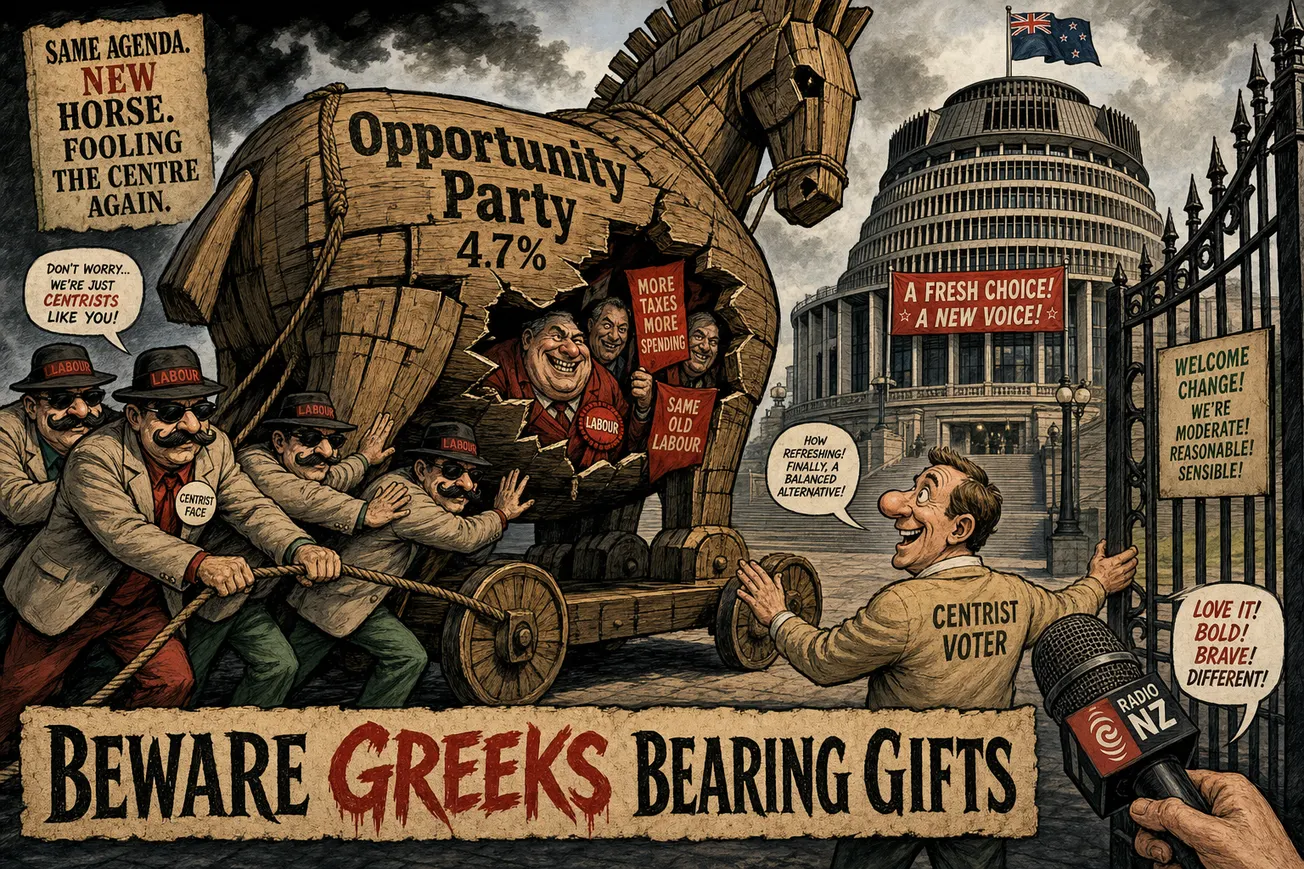 Luxon the Albatross: National Hits New Low as Labour Trojan Horse Opportunity Nears Parliament