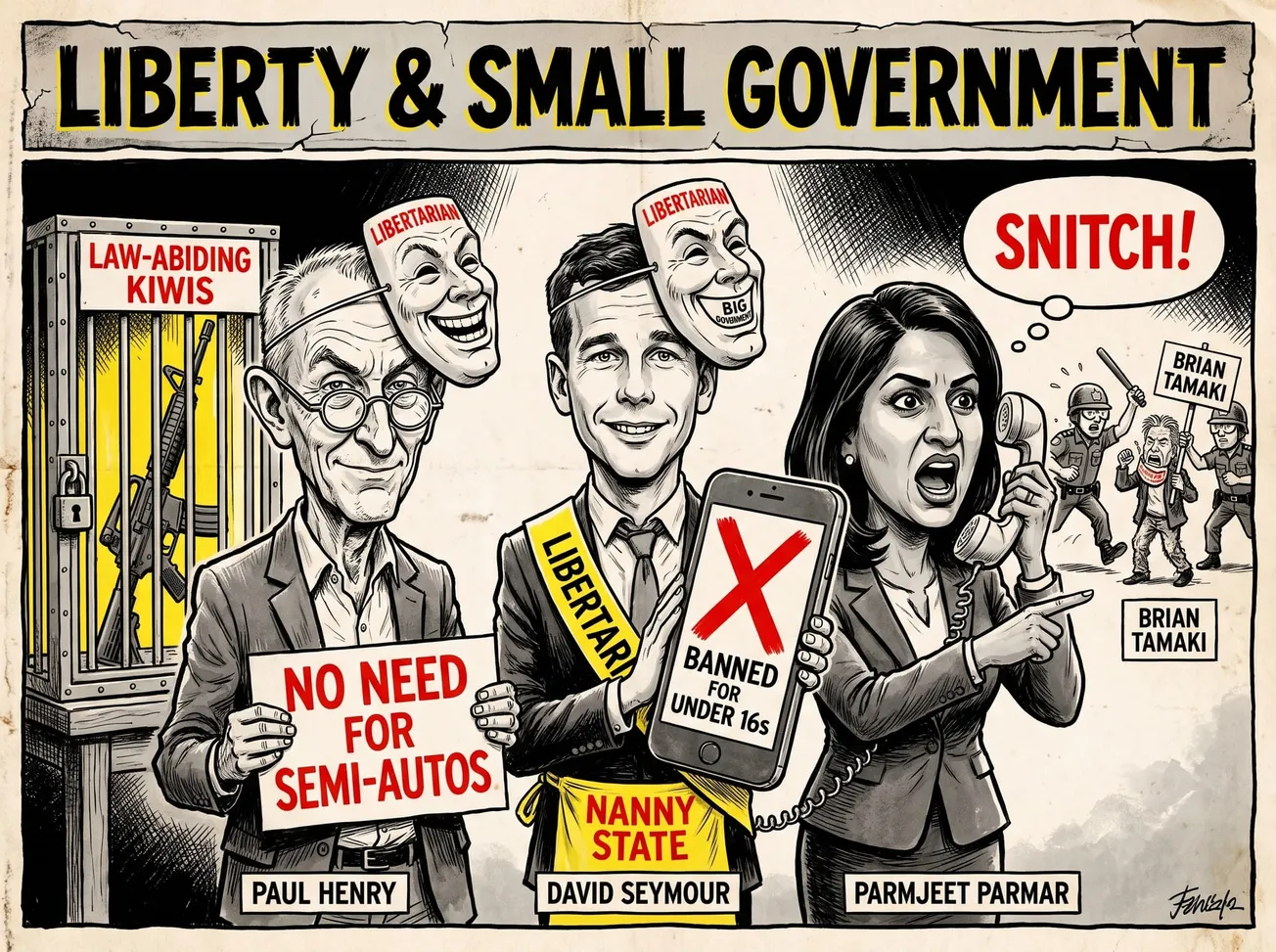 ACT’s Libertarian Mask Slips: Snitching, Smartphone Bans and Gun Grabs Reveal the Hypocrisy