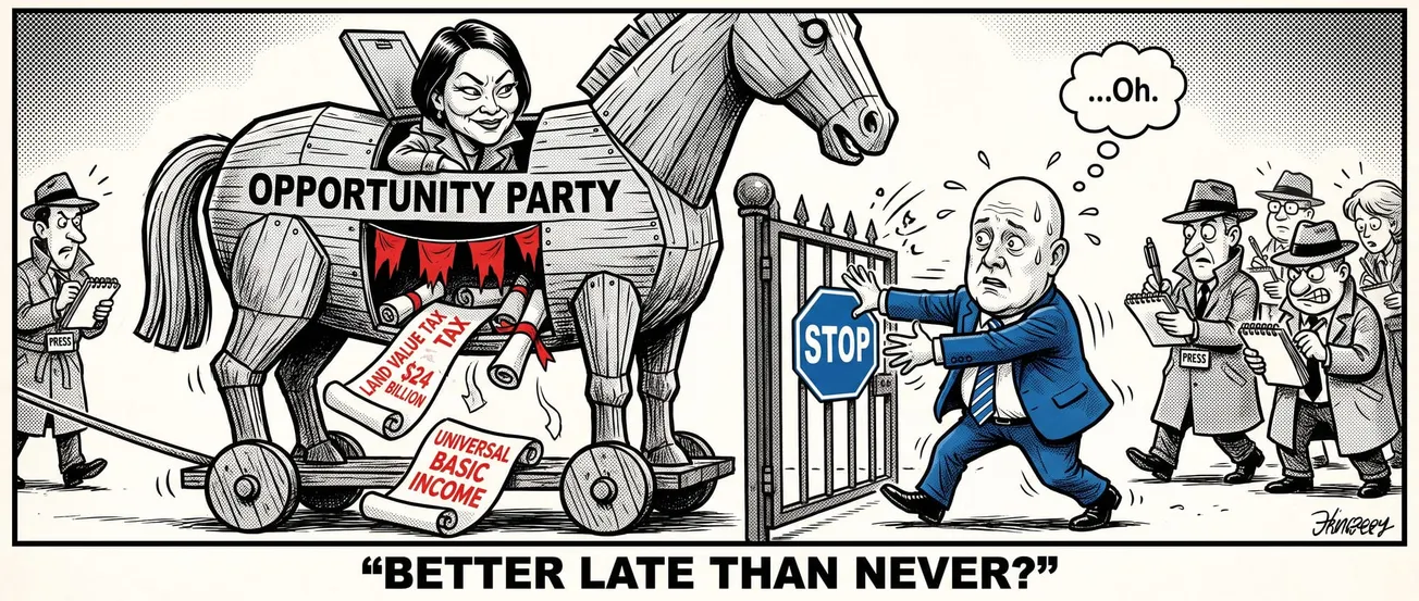 Luxon Caught Flat-Footed Again: Opportunity Rule-Out Was on the Hop
