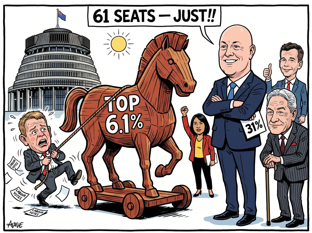 Labour’s Trojan Horse Backfires as TOP Surges and Coalition Hangs On by a Whisker
