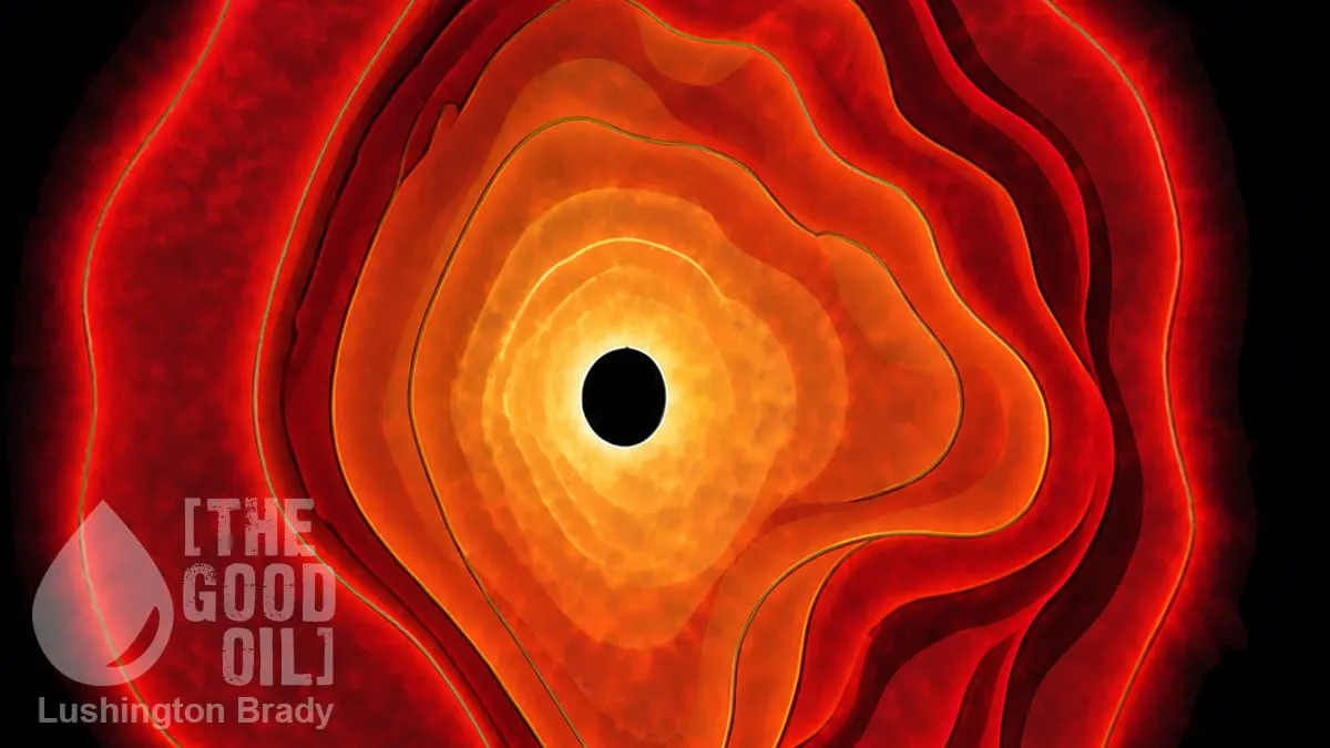 A Real Black Hole Sun