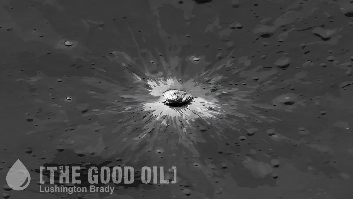 How the Moon Got a New Crater