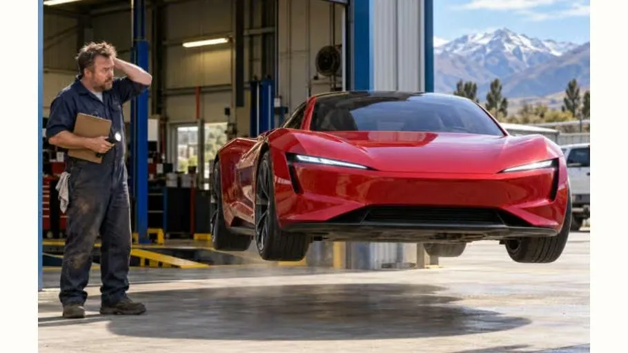 Tesla Unveils the Flying Roadster