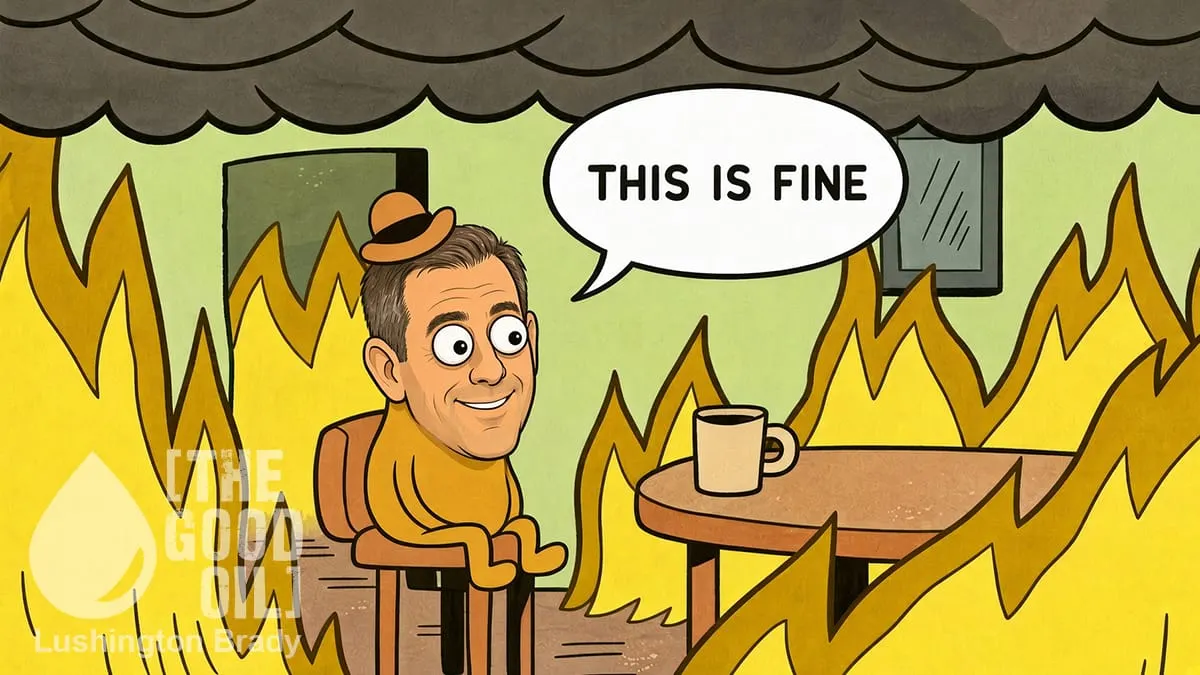 Does Even Sunny Jim Believe His BS?