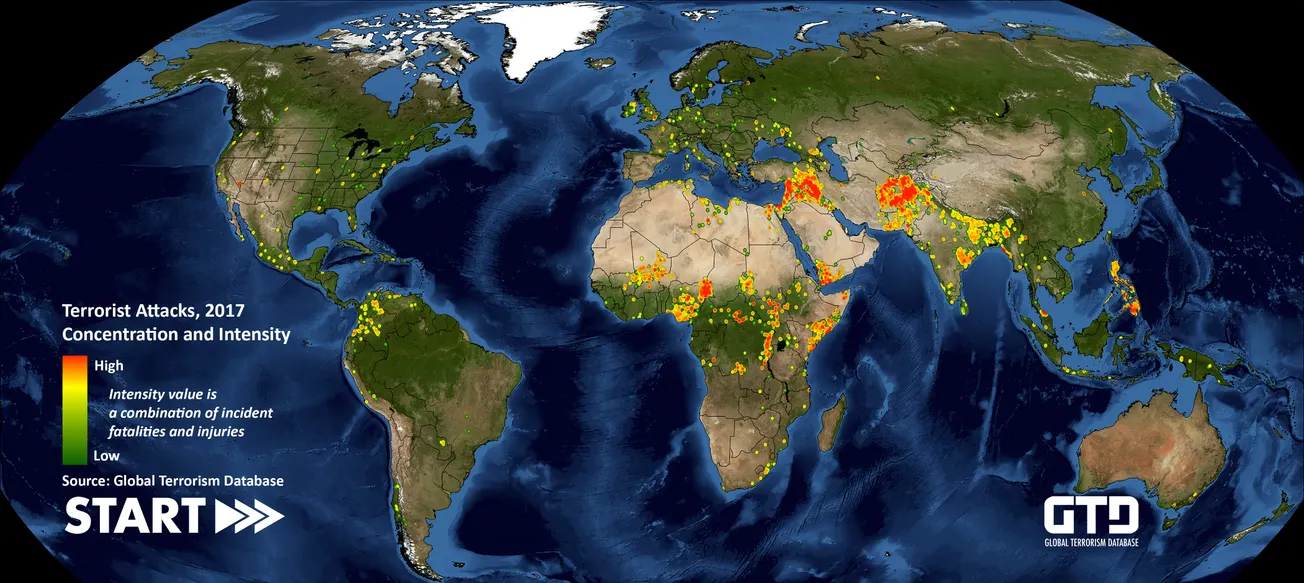 Map of the Day: 45 Years of Terrorism
