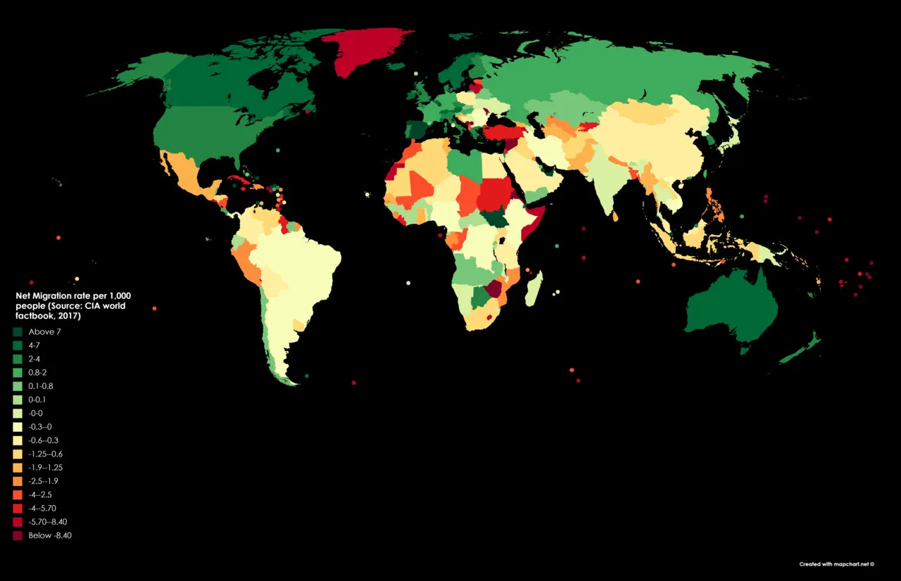Map of the Day: Net Migration