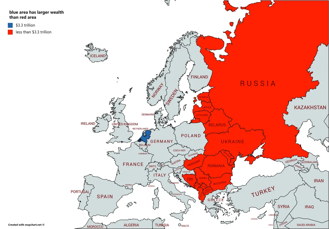 Map of the Day: Wealth Comparison