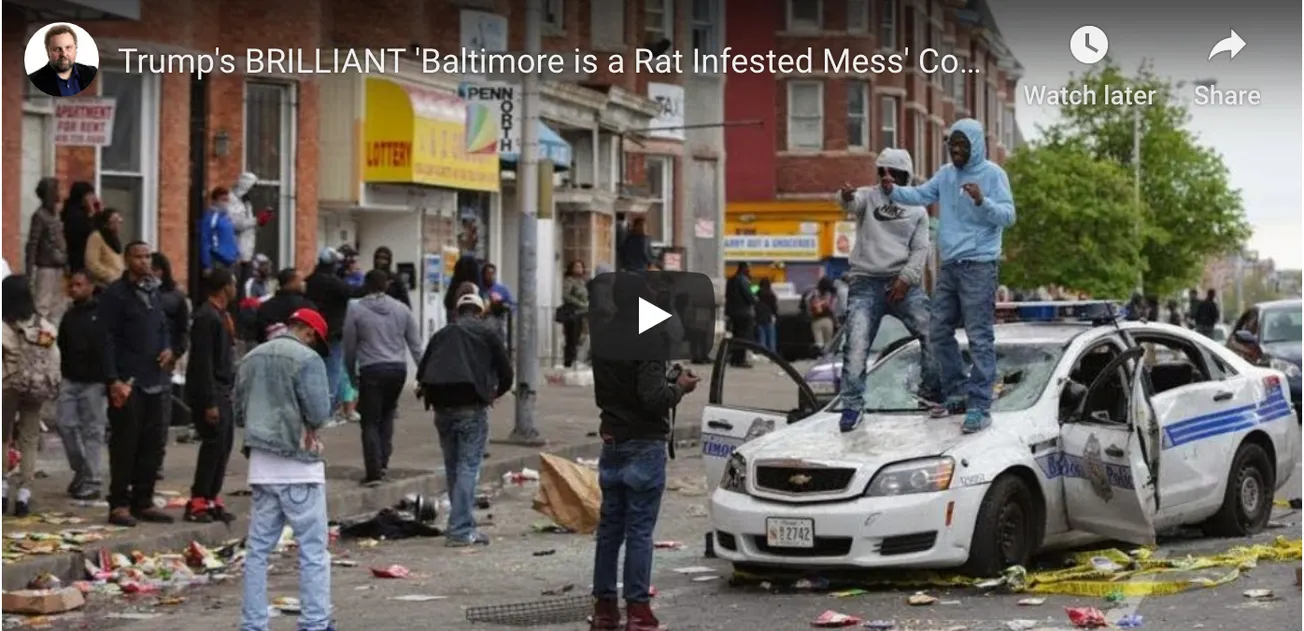 Trump’s Brilliant ‘Baltimore is a Rat Infested Mess’ Comment