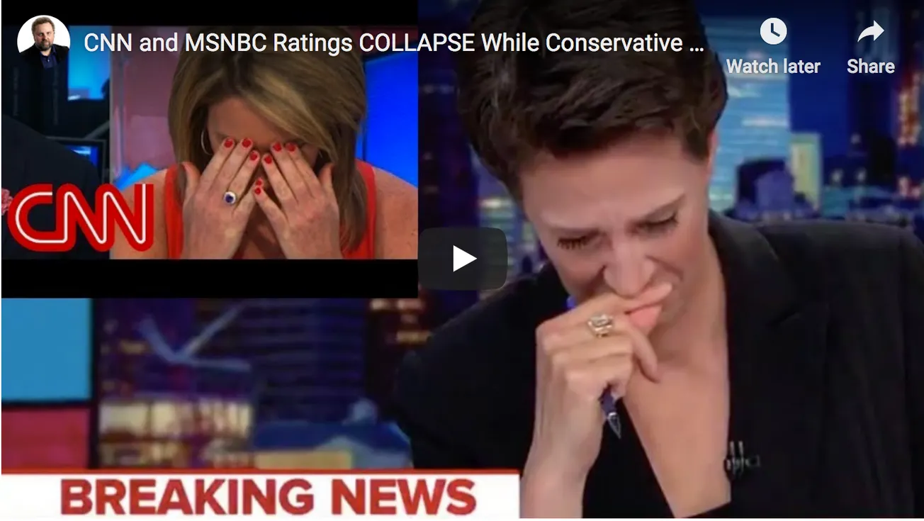 CNN & MSNBC Ratings Collapse While Conservative News Outlets Surge