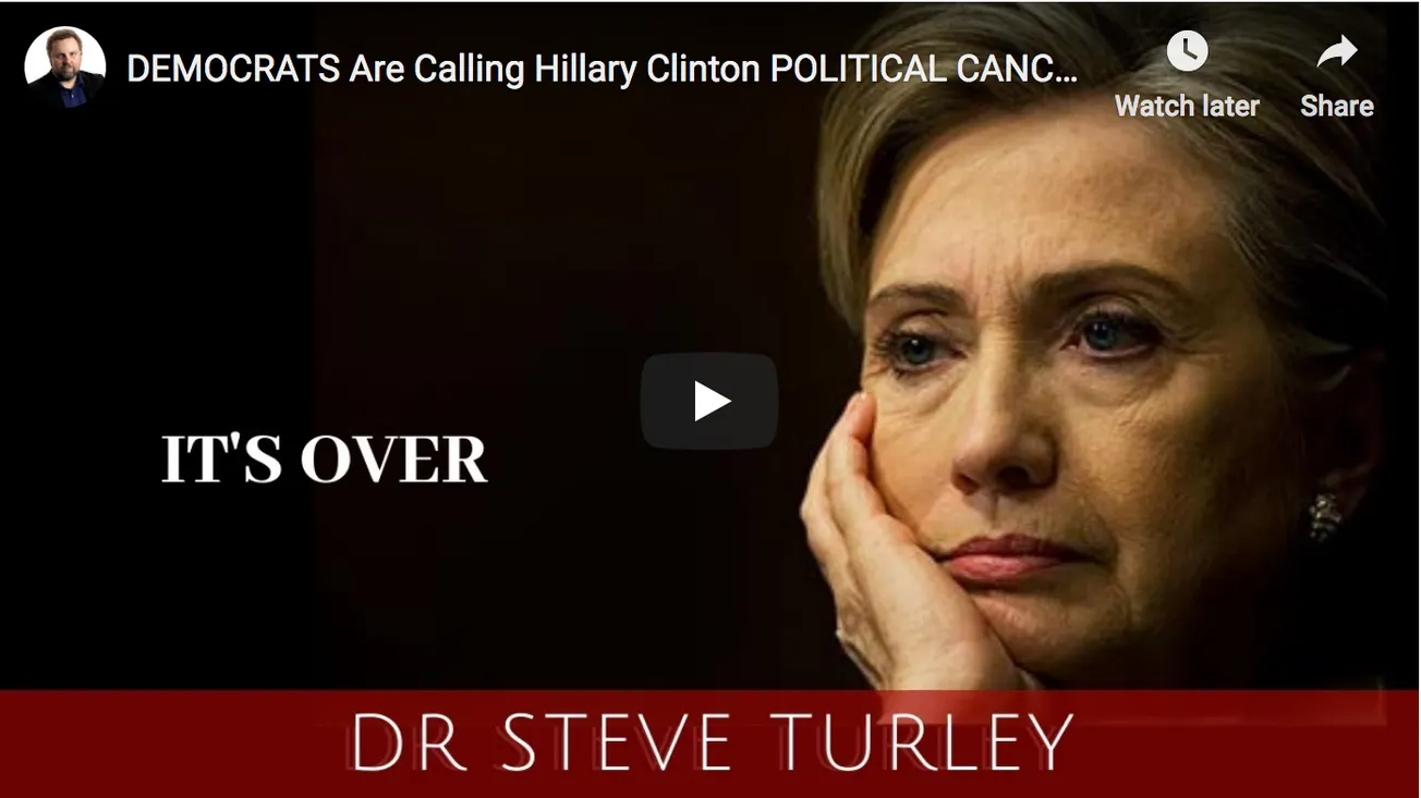 Democrats are Calling Hillary Clinton Political CANCER!