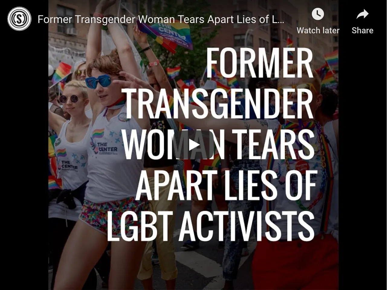 Former Transgender Woman Tears Apart Lies of LGBT Activists