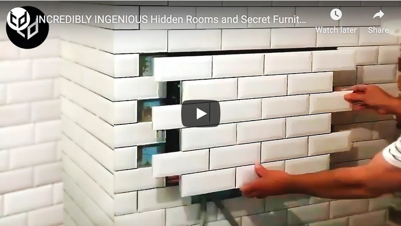 INCREDIBLY INGENIOUS Hidden Rooms & Secret Furniture