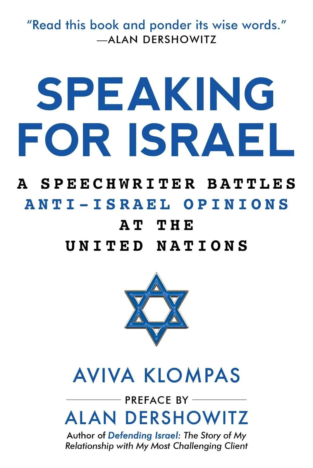 Book Review: Speaking For Israel