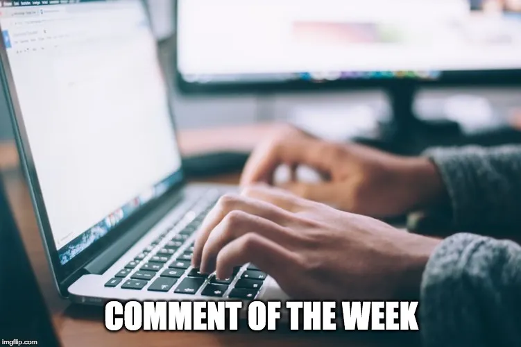 The BFD Comment of the Week