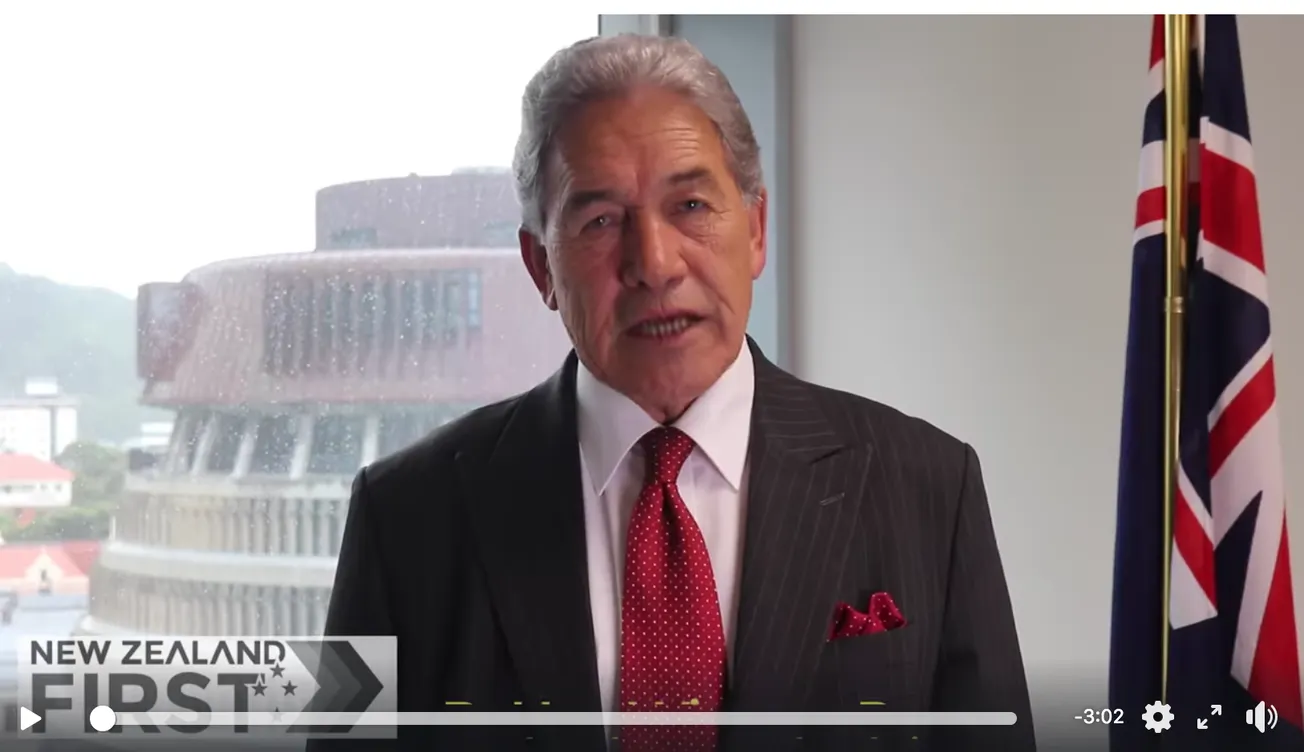 Winston Peters’ Message to NZ First Supporters