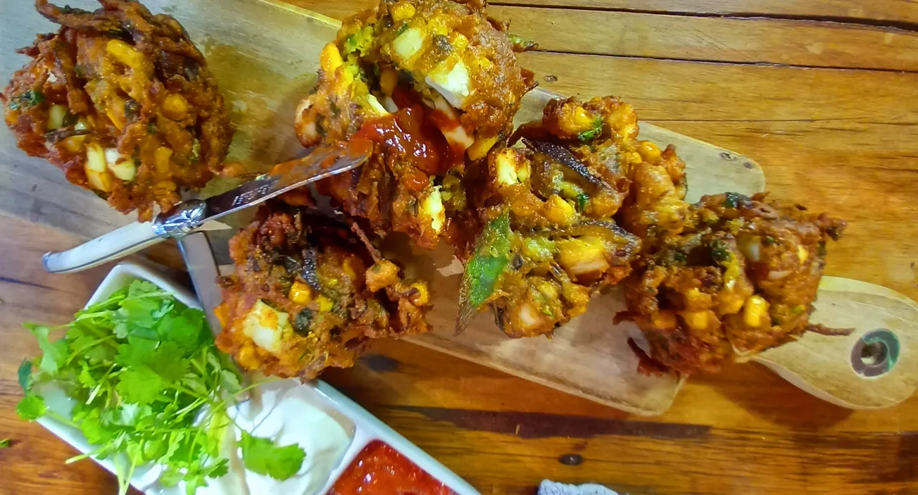 Nosh Thyme: Spicy Feta, Date and Sweetcorn Fritters