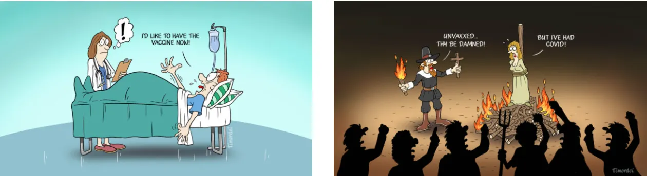 Two COVID Views: Two COVID Cartoons