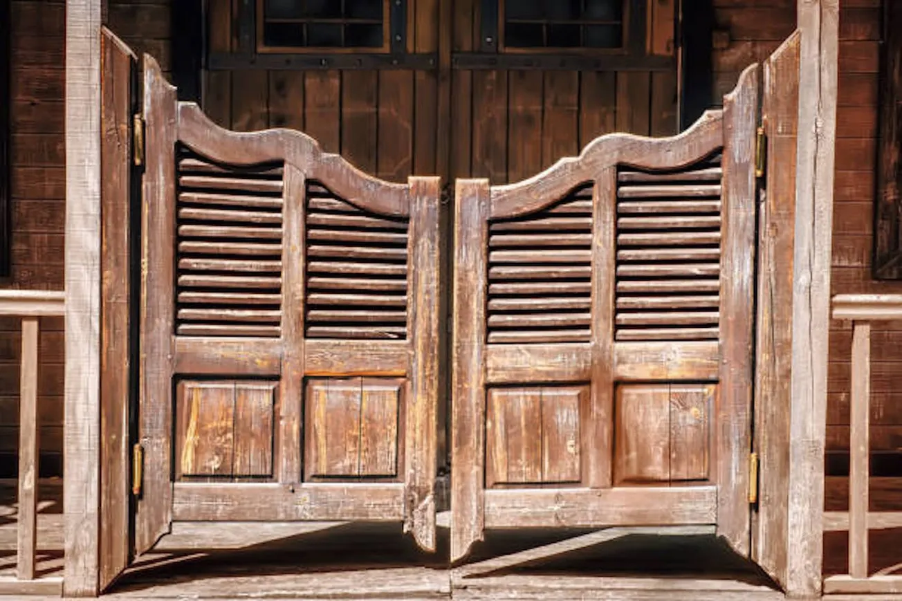 swinging door