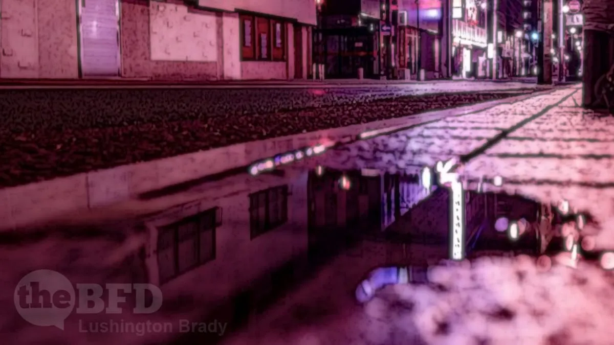 Big Splash in a Shallow Puddle