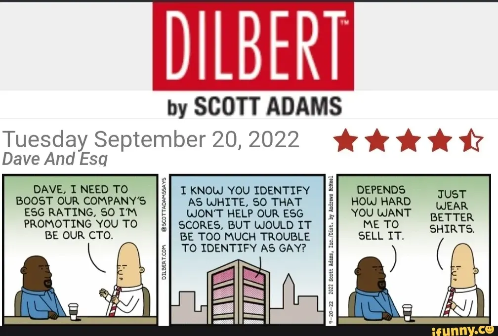 ‘Dilbert’ Comic Strip Cancelled for Laughing at Progressives
