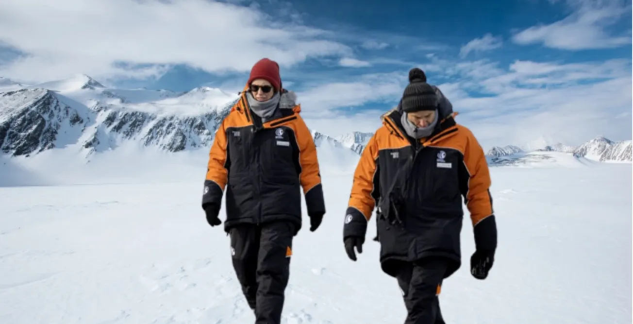 All Dressed Up Like a Mitre 10 Employee in ‘Cool’ Antarctica