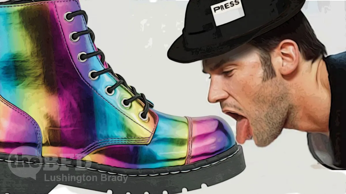 Gutless Media Kiss the Rainbow Boot