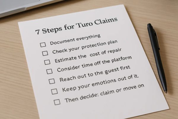 7 Steps to Take Before Opening a Claim on Turo From a Host’s Perspective
