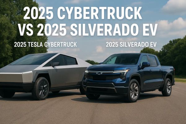 2025 Cybertruck vs 2025 Silverado EV