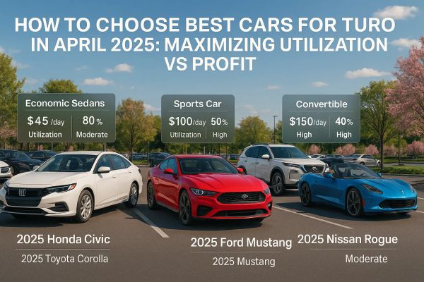 How to Choose the Best Cars for Turo in April 2025: Maximizing Utilization vs Profit