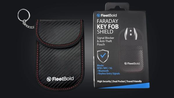 FleetBold Faraday Key Card Bag – Signal Blocking Pouch for Car Keys, Key Fobs, and Credit Cards, Anti-Theft Protection for Cars and More