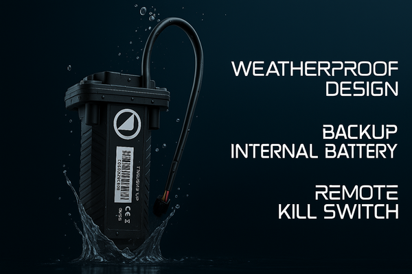 Waterproof 4G LTE Tracker with Kill Switch & Backup Battery for Turo Hosts and Fleets Operators