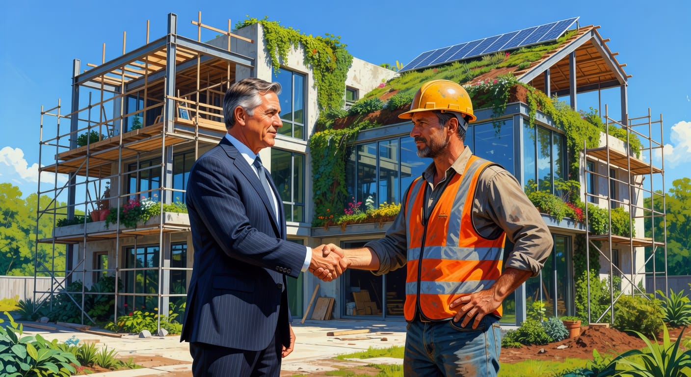 Samenwerking tussen overheid en bouwsector als basis voor duurzame projecten in de vastgoedwereld.