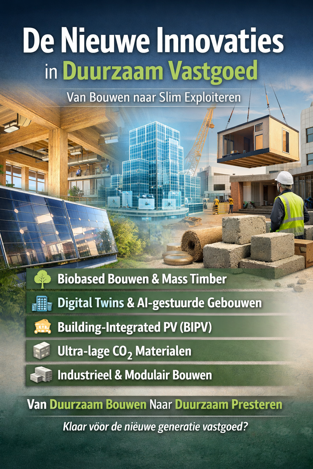 🌱 Duurzaam vastgoed is volwassen aan het worden — en dat zie je aan de innovaties die nu doorbreken