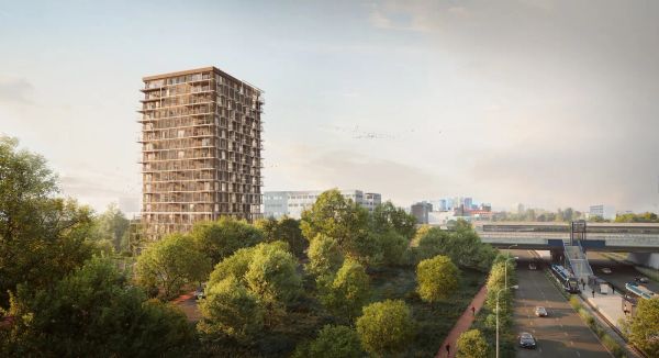 De eerste houten woontoren in Amstelveen