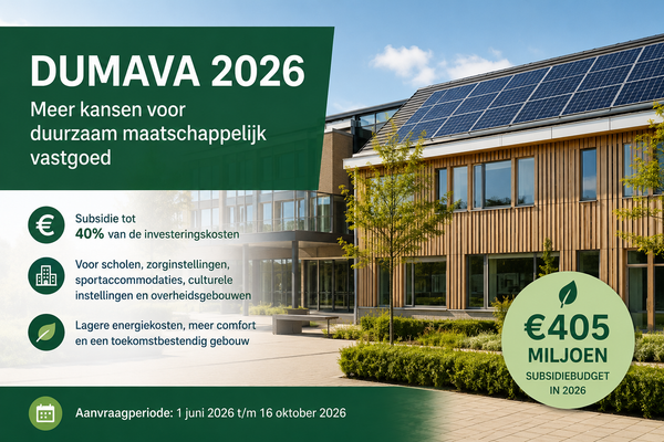 DUMAVA 2026: meer kansen voor duurzaam maatschappelijk vastgoed