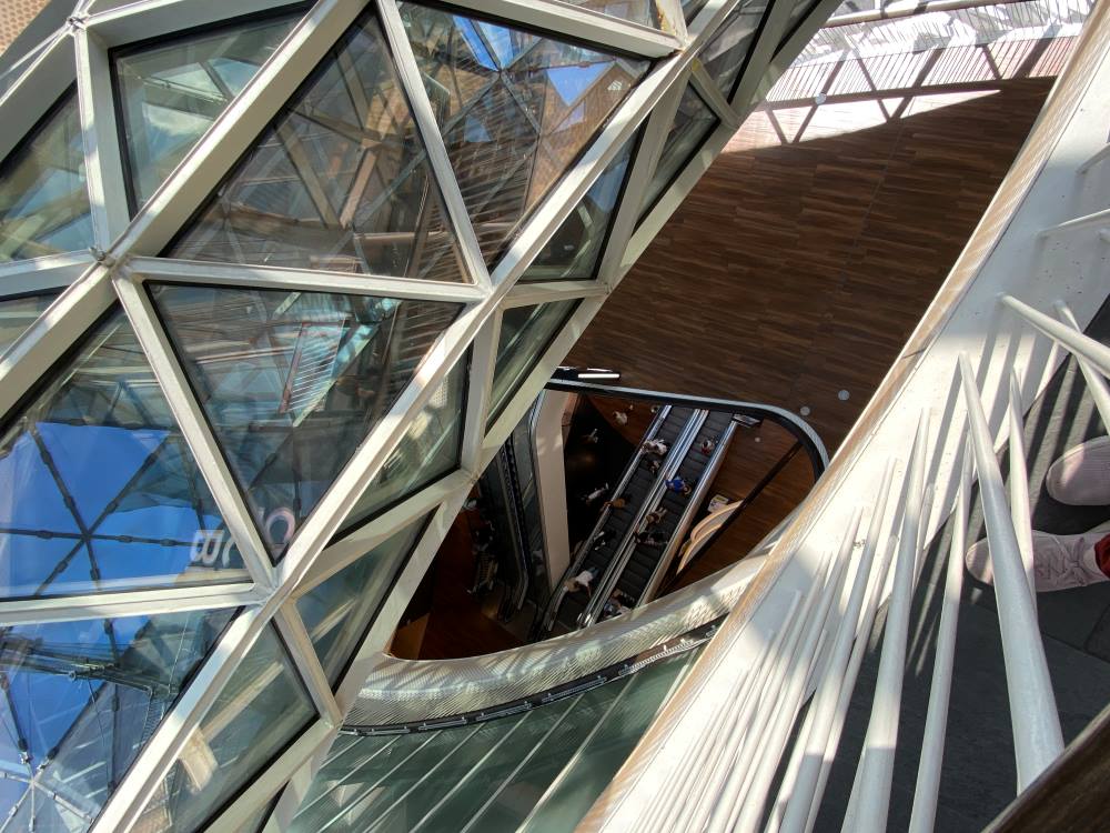 A shopping mall in Frankfurt, Germany